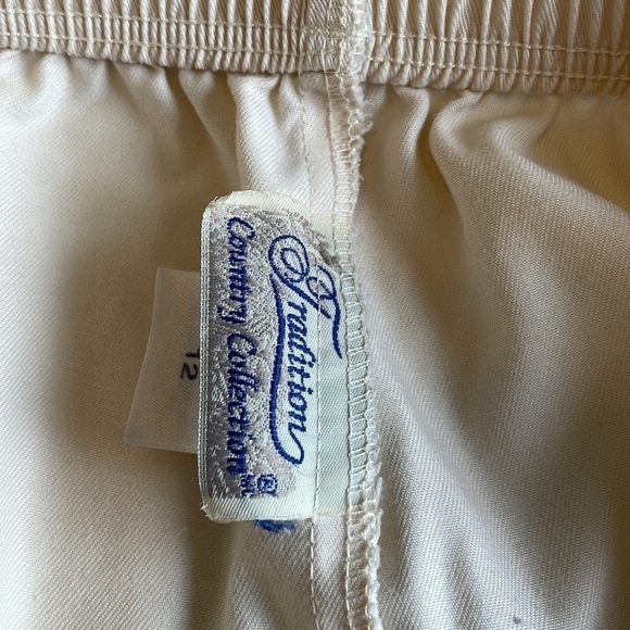 VINTAGE Tradition Country Collection Cream Pants - Picture 8 of 9